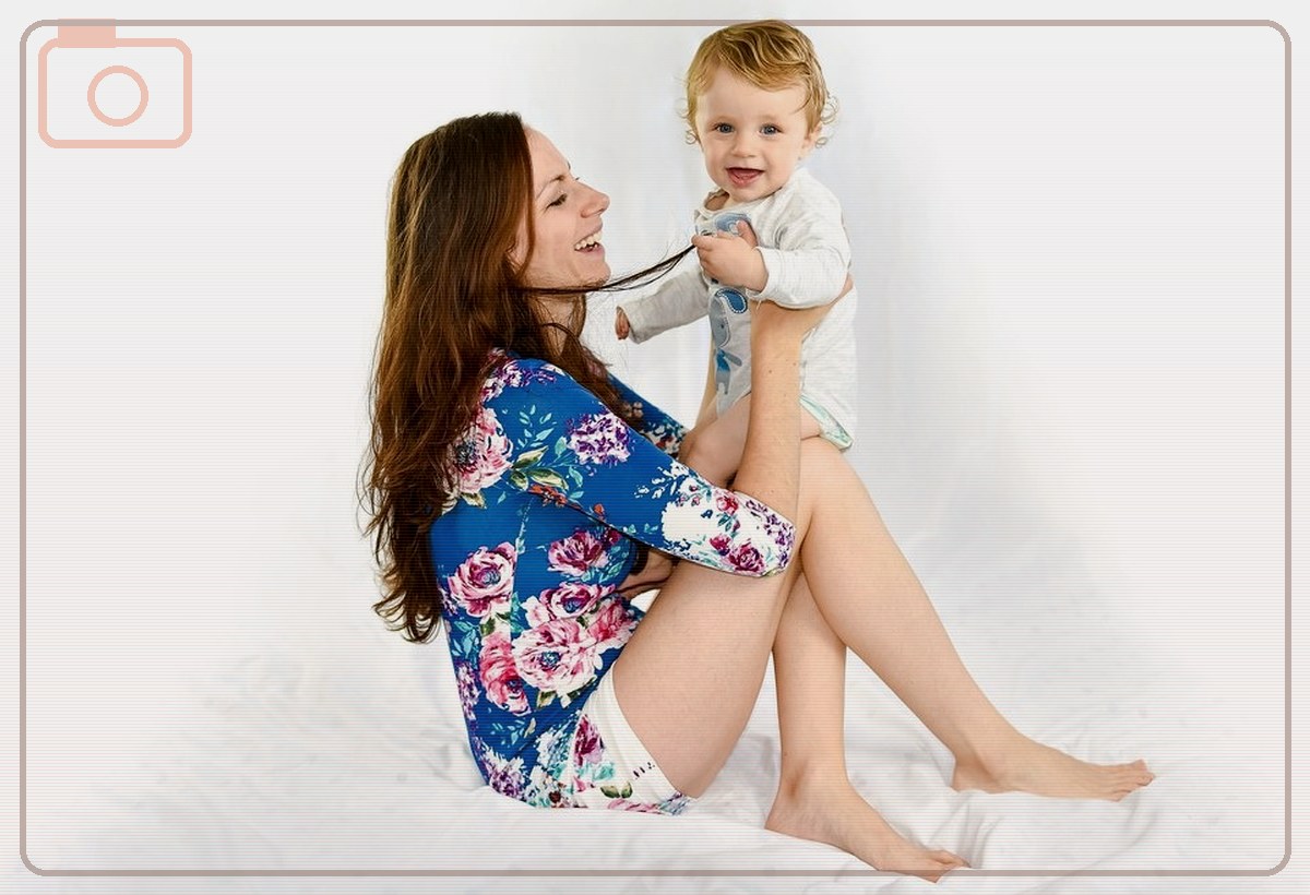 professional photo studio session with lights